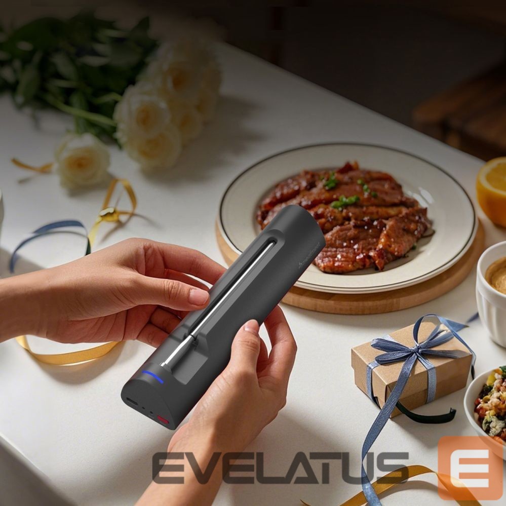 Smart device Metapen Meatmeet S Pro Kitchen Thermometer with Bluetooth App for Grill, Oven, Smoker - Gray