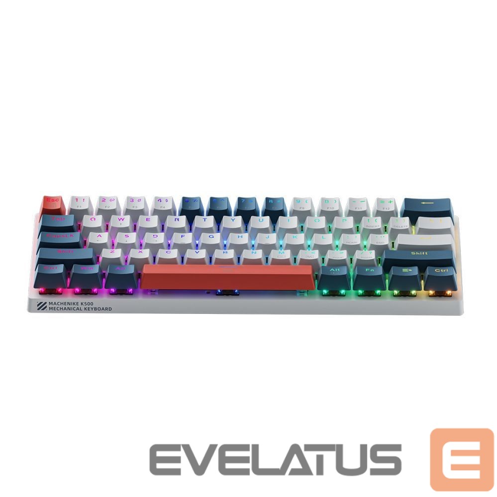 Computer keyboard Machenike Machenike K500-B61 Wired Mechanical Gaming Keyboard with Backlight, Red Switch - White and Blue