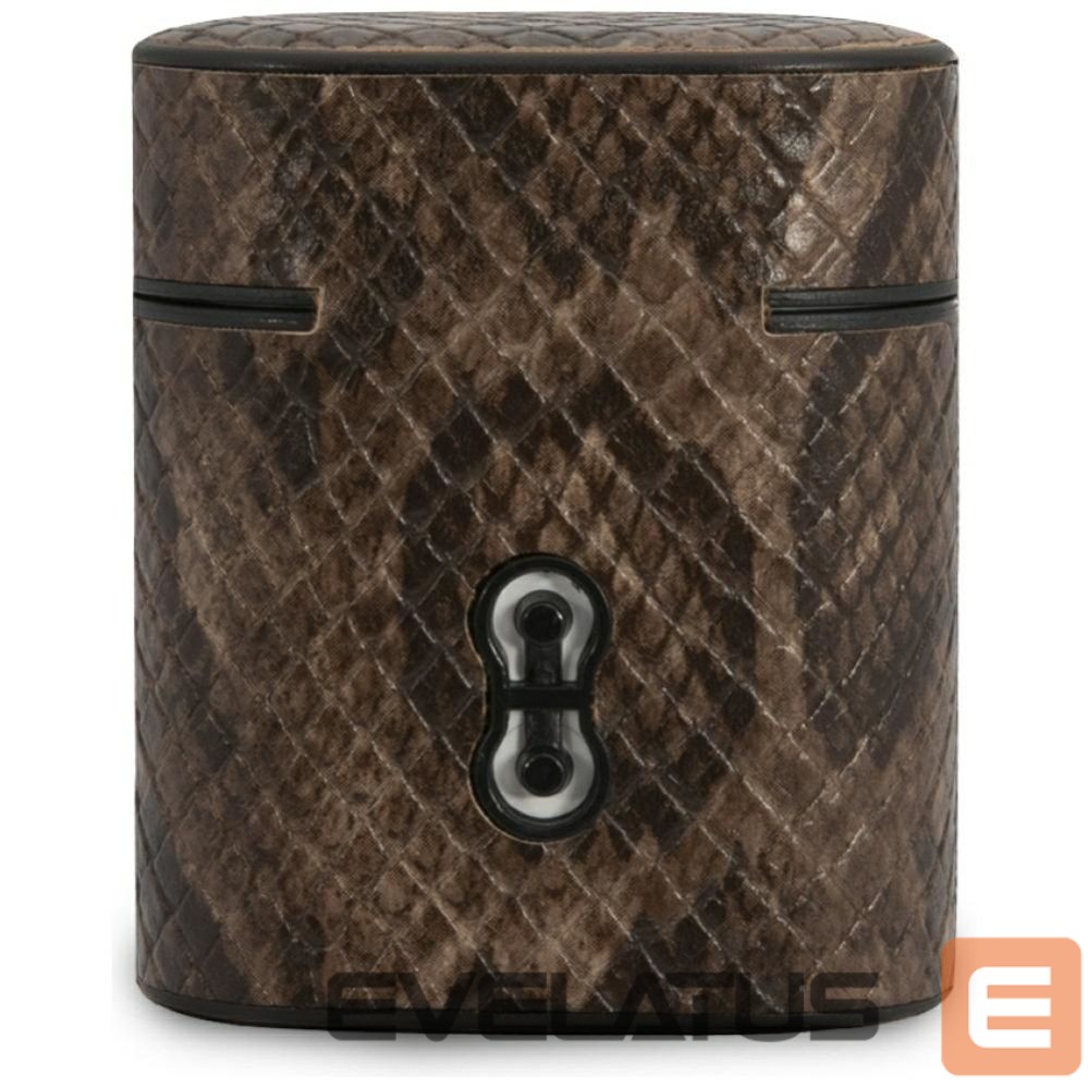 Back panel cover Guess Guess GUACA2PUSNSMLBR AirPods 1/2 cover brown/brown Python Collection