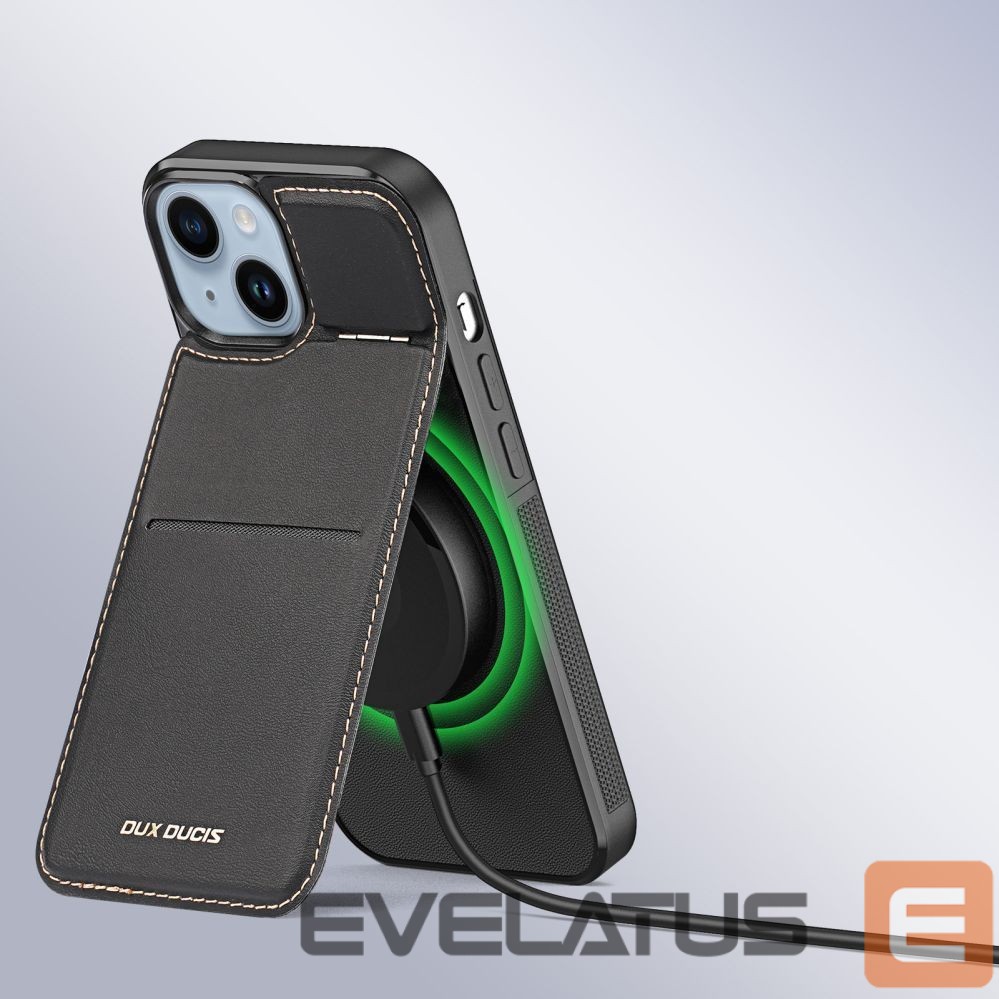 Other goods Dux Ducis 3in1 Wallet Case with Stand for iPhone 14 Plus MagSafe RFID Blocker Dux Ducis Rafi Mag - Black