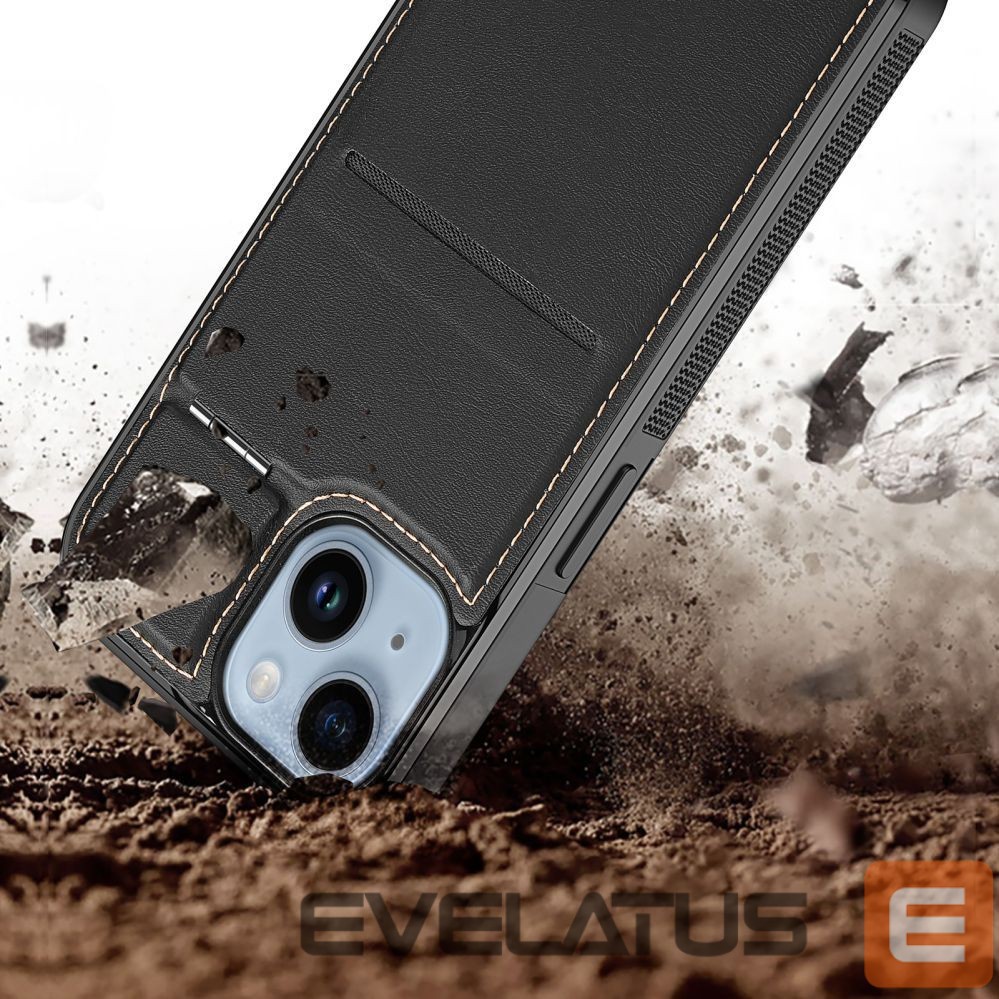 Other goods Dux Ducis 3in1 Wallet Case with Stand for iPhone 14 Plus MagSafe RFID Blocker Dux Ducis Rafi Mag - Black