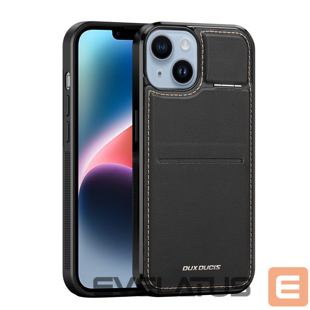 Other goods Dux Ducis 3in1 Wallet Case with Stand for iPhone 14 Plus MagSafe RFID Blocker Dux Ducis Rafi Mag - Black