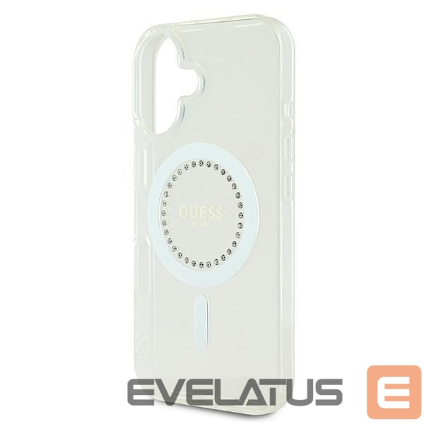 Other goods Guess Guess IML Rhinestones MagSafe Case for iPhone 16 - White