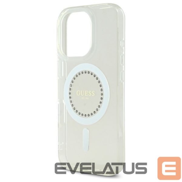 Other goods Guess Guess IML Rhinestones MagSafe Case for iPhone 16 Pro Max - White