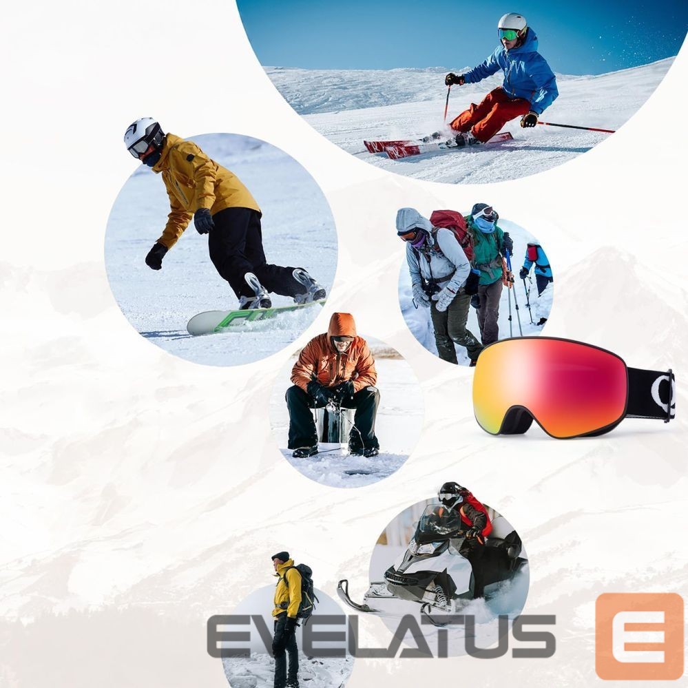 The others Qunature Qunature Black Ski Goggles Kids (Size M/L) - Black