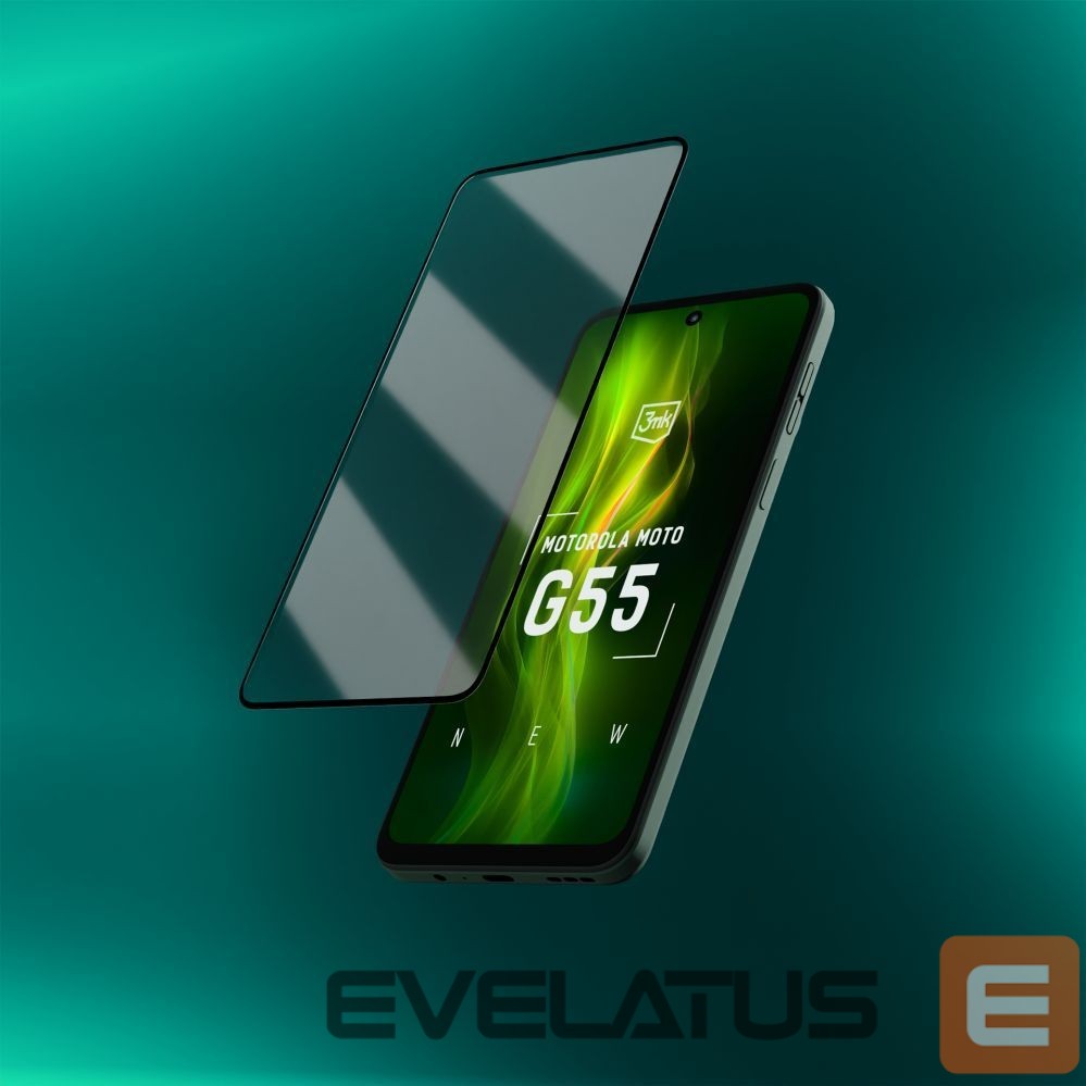 Other goods 3MK Tempered glass 3mk HardGlass Max Lite Black for Motorola Moto G55 5G