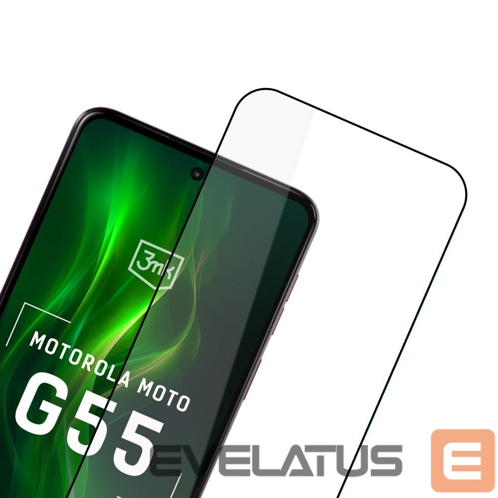 Other goods 3MK Tempered glass 3mk HardGlass Max Lite Black for Motorola Moto G55 5G