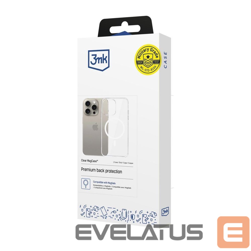 Other goods 3MK 3mk Clear MagCase Case for Apple iPhone 15 Pro Max - Transparent
