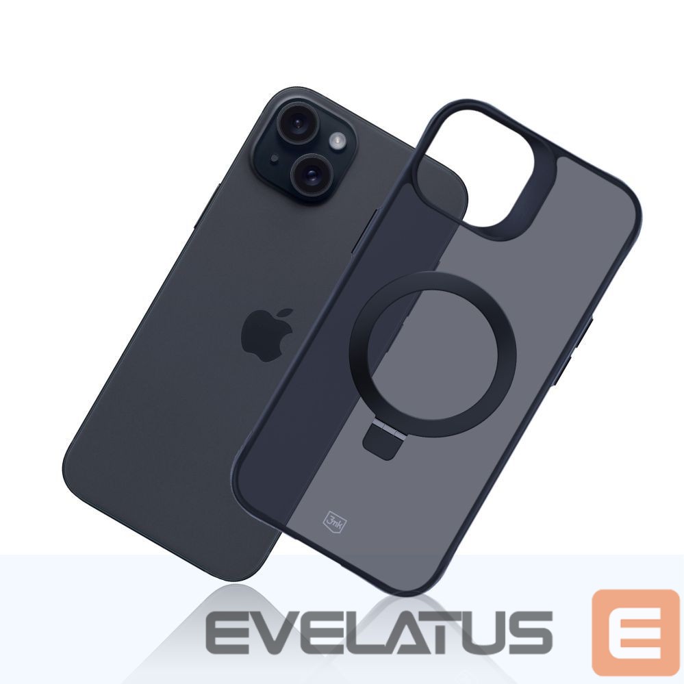 Other goods 3MK 3mk Smoke Case Mag&Stand for Apple iPhone 15 plus - black