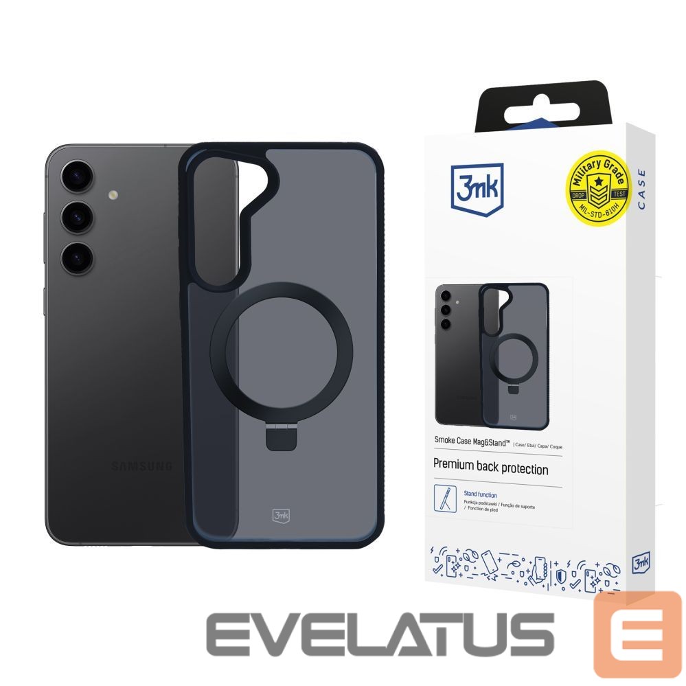 Other goods 3MK 3mk Smoke Case Mag&Stand for Samsung Galaxy S24+ - black