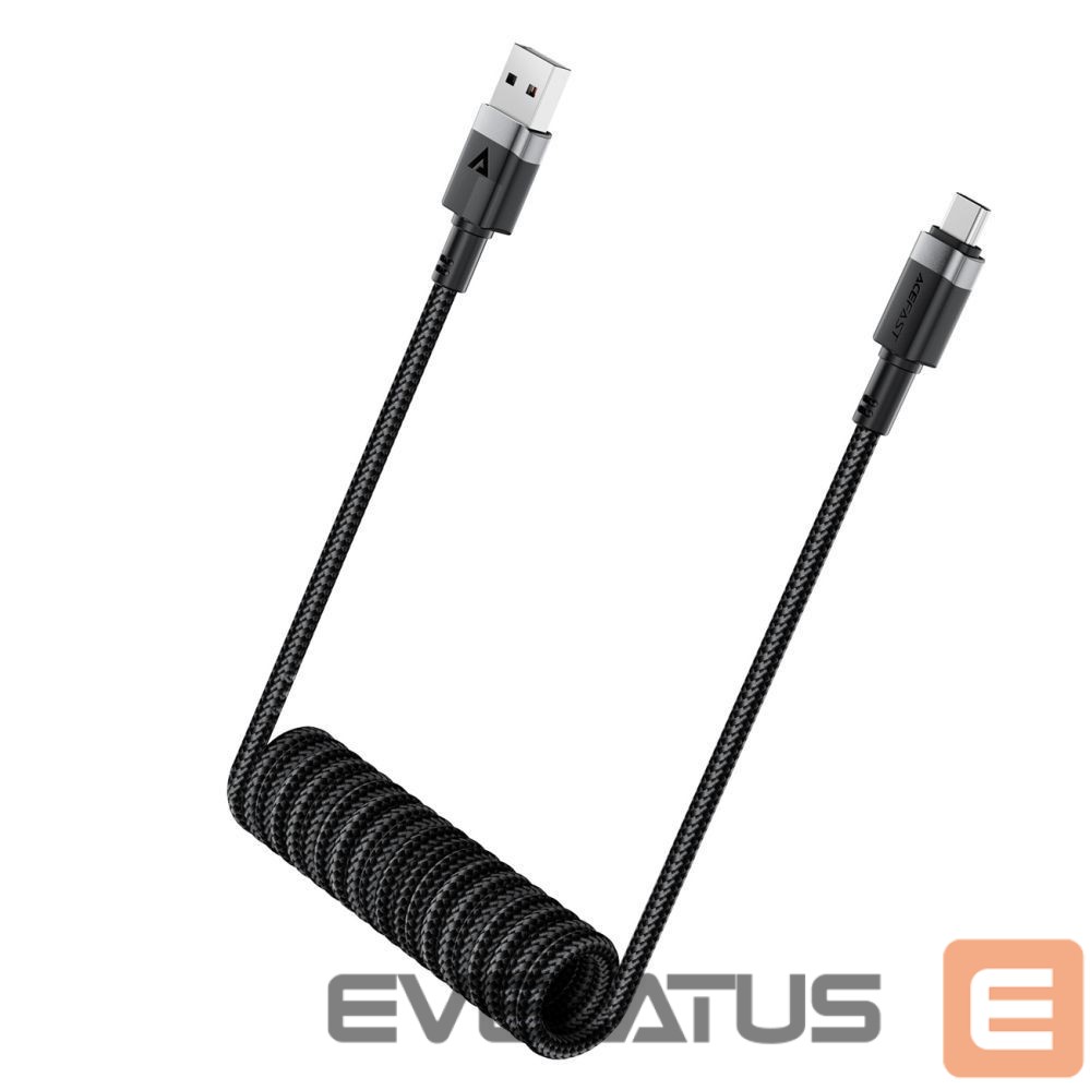 Other goods Acefast Acefast C14-04 USB-A - USB-C Cable Spring 480Mb/s 3A 1.2m - Black