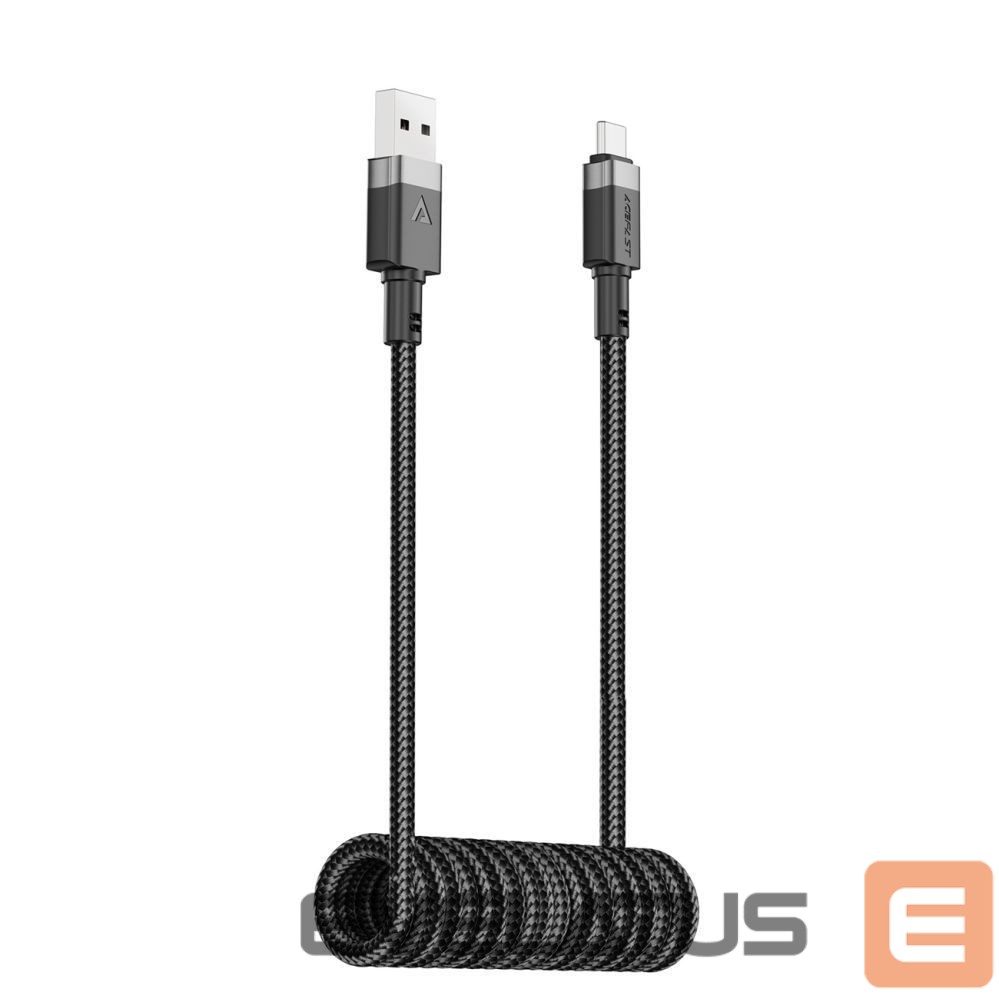 Other goods Acefast Acefast C14-04 USB-A - USB-C Cable Spring 480Mb/s 3A 1.2m - Black