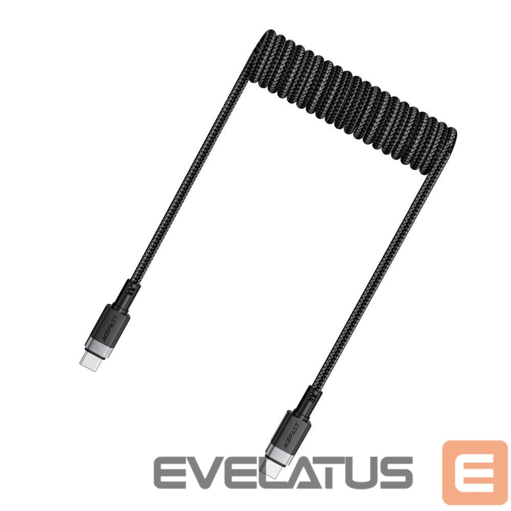 Other goods Acefast Acefast C14-03 USB-C - USB-C Spring Cable 480Mb/s 3A 1.2m - Black