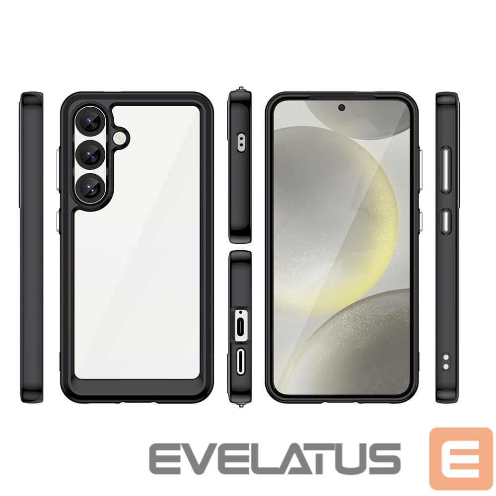 Other goods Hurtel Outer Space Case with Gel Frame for Samsung Galaxy S25 - Black