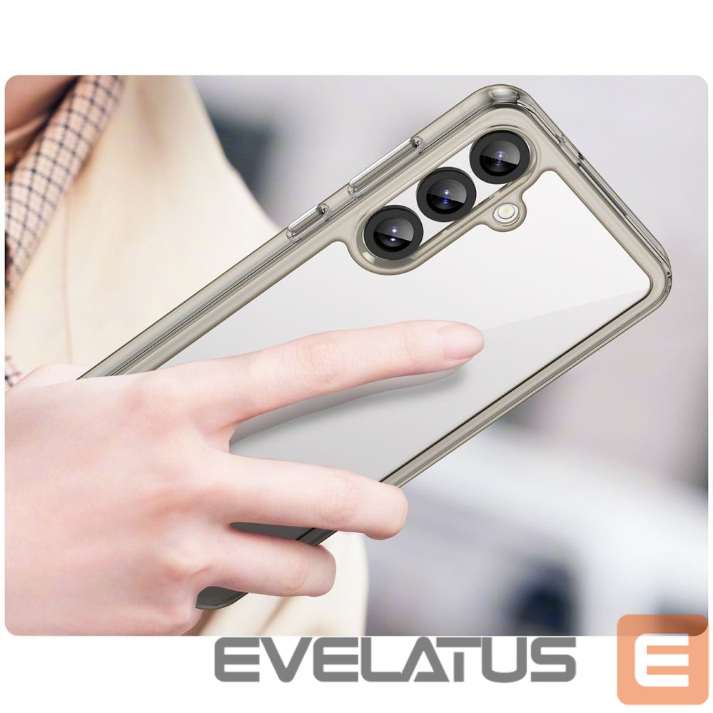Other goods Hurtel Outer Space Case with Gel Frame for Samsung Galaxy S25+ - Clear Black