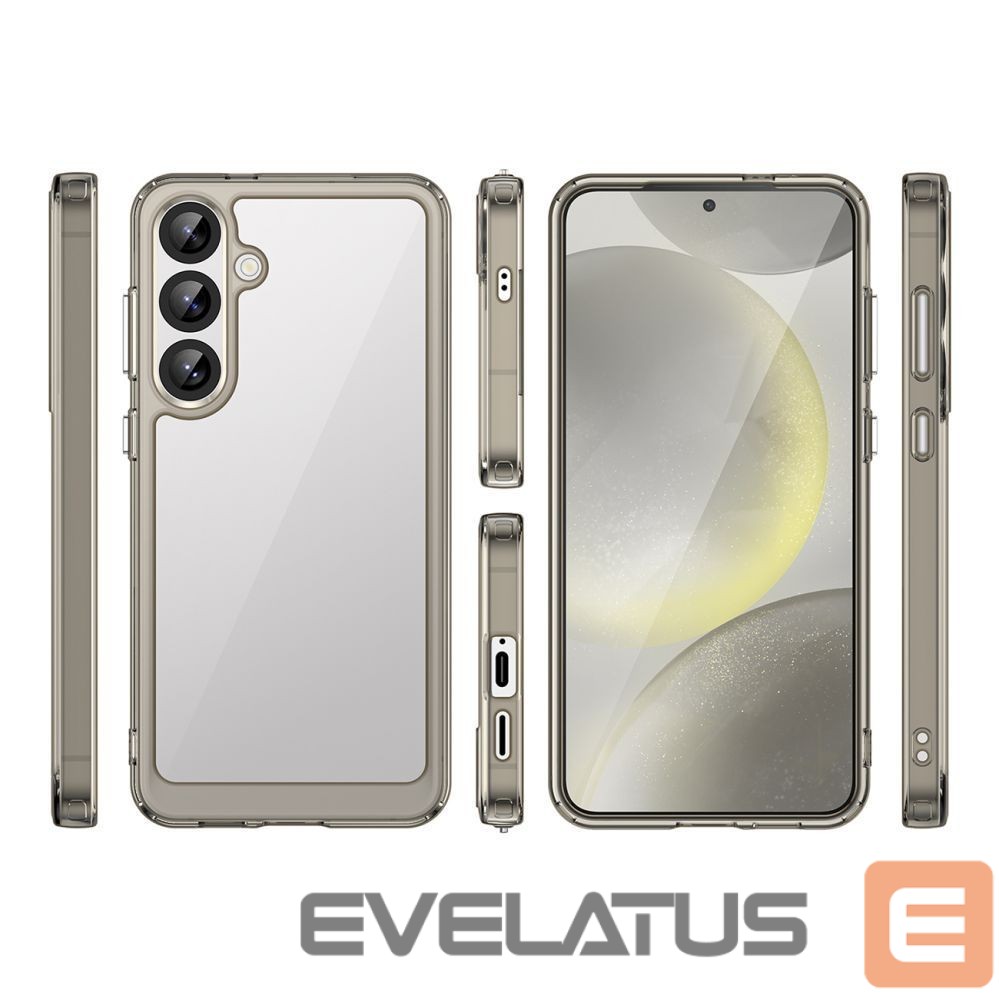 Other goods Hurtel Outer Space Case with Gel Frame for Samsung Galaxy S25+ - Clear Black