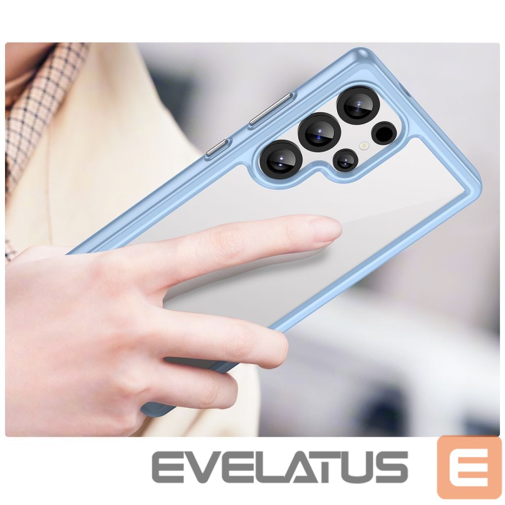 Other goods Hurtel Outer Space Case with Gel Frame for Samsung Galaxy S25 Ultra - Blue