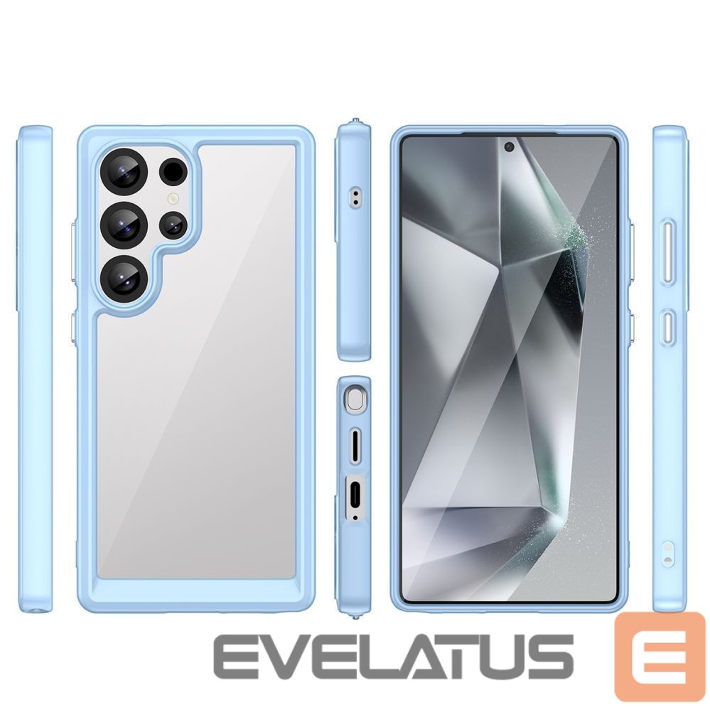 Other goods Hurtel Outer Space Case with Gel Frame for Samsung Galaxy S25 Ultra - Blue