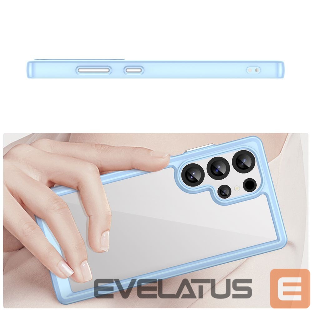 Other goods Hurtel Outer Space Case with Gel Frame for Samsung Galaxy S25 Ultra - Blue