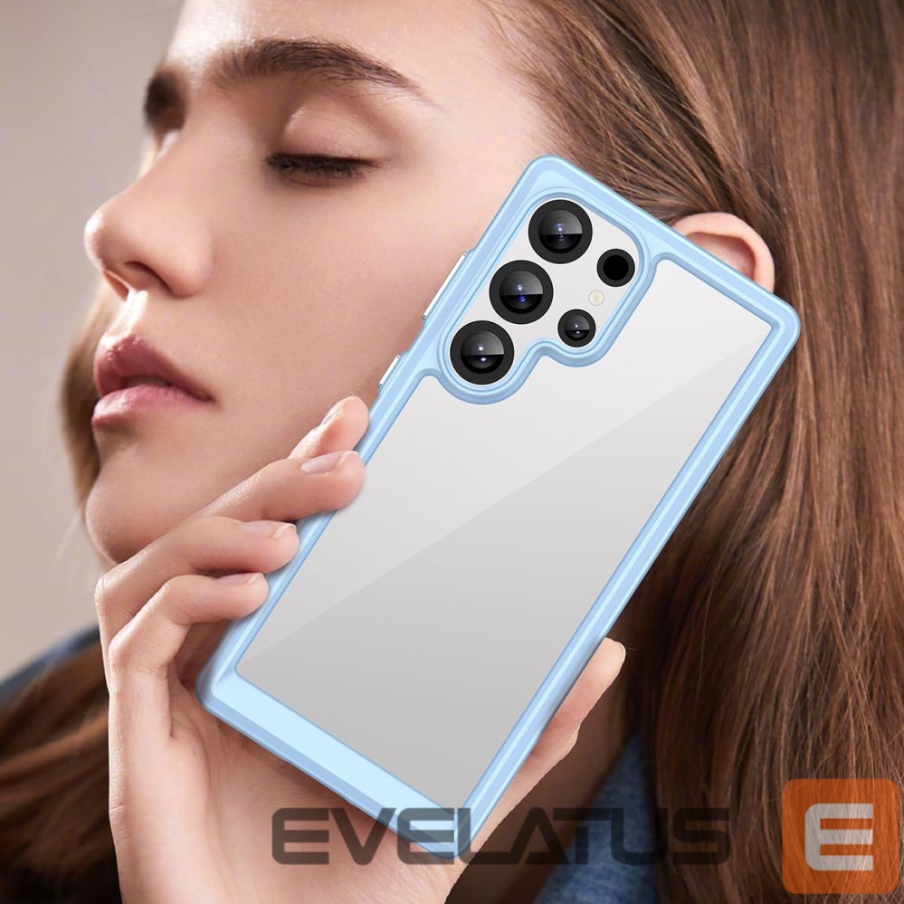 Other goods Hurtel Outer Space Case with Gel Frame for Samsung Galaxy S25 Ultra - Blue
