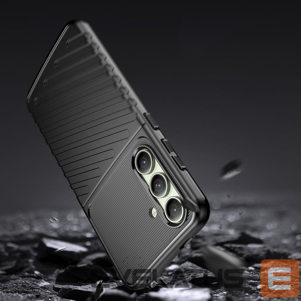 Other goods Hurtel Thunder Case for Samsung Galaxy S24 FE Silicone Armored Cover - Black
