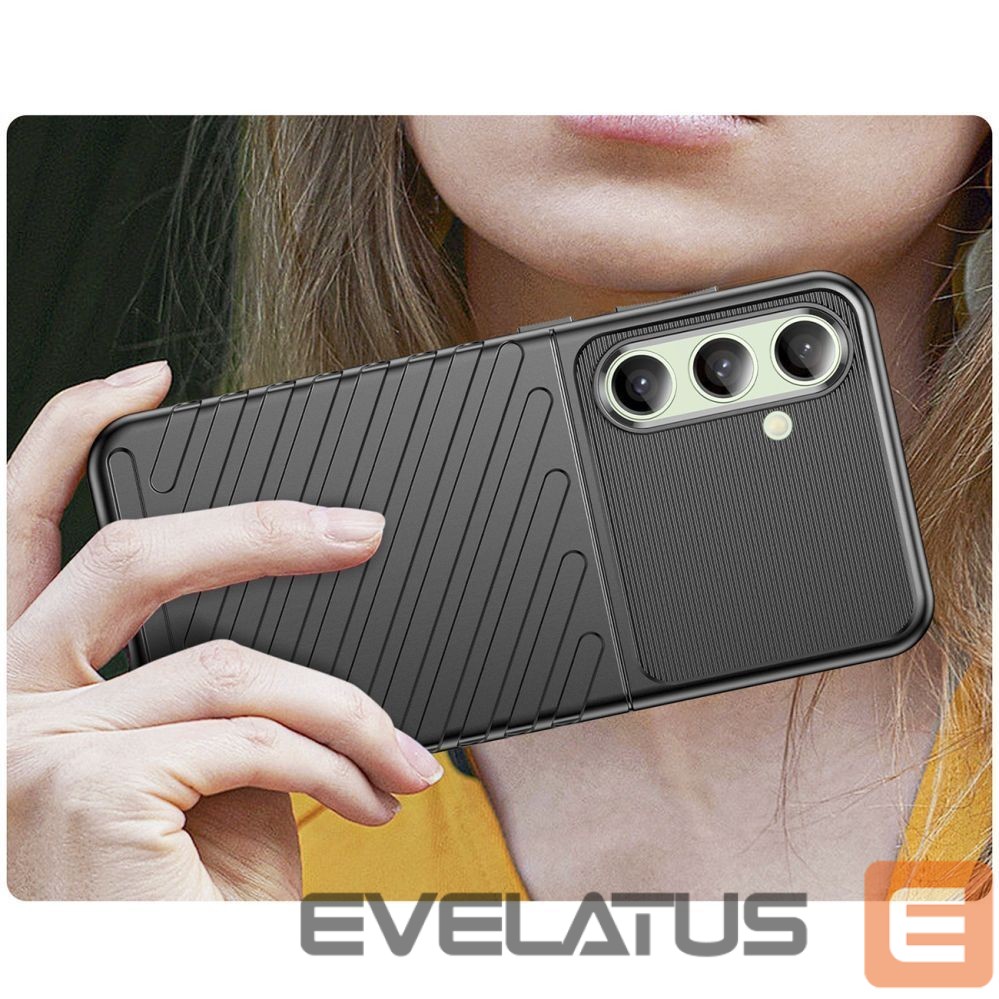 Other goods Hurtel Thunder Case for Samsung Galaxy S24 FE Silicone Armored Cover - Black