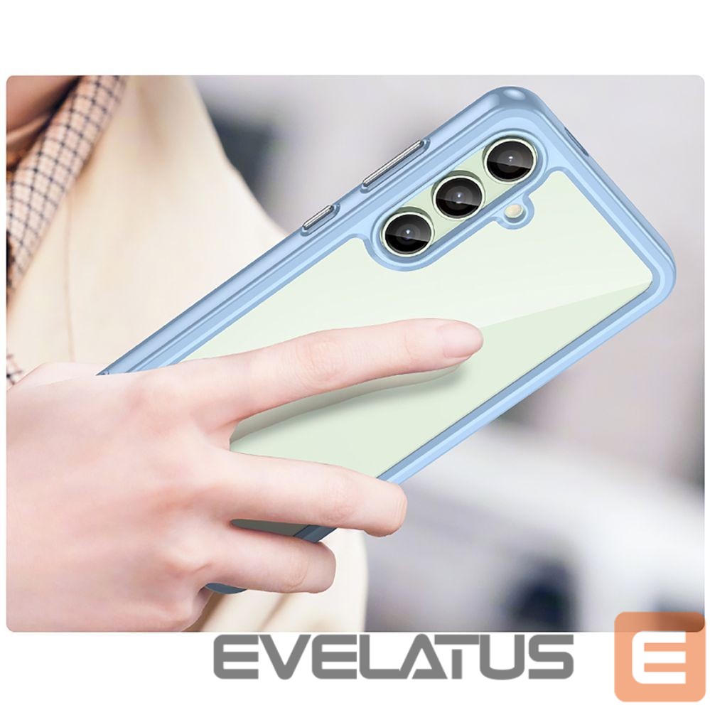Other goods Hurtel Outer Space Case with Gel Frame for Samsung Galaxy S24 FE - Blue