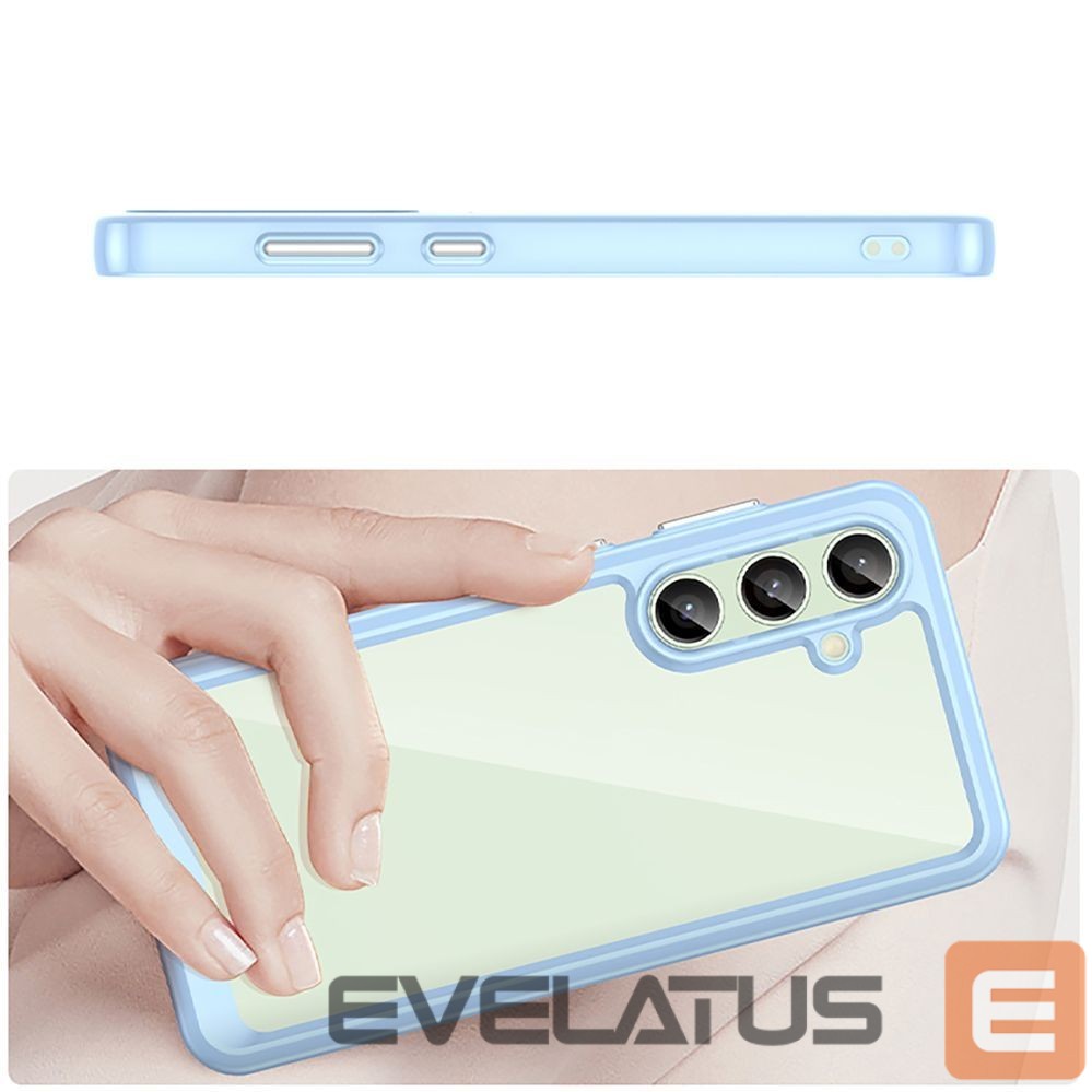 Other goods Hurtel Outer Space Case with Gel Frame for Samsung Galaxy S24 FE - Blue