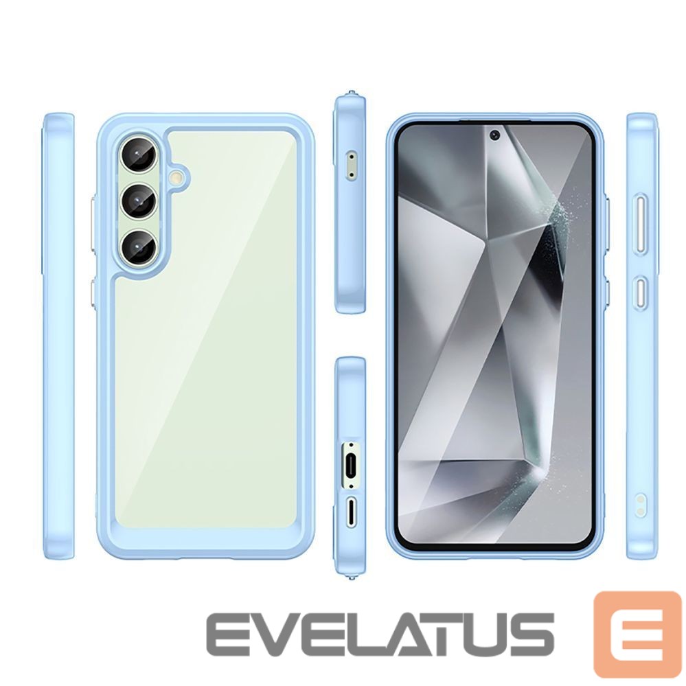 Other goods Hurtel Outer Space Case with Gel Frame for Samsung Galaxy S24 FE - Blue