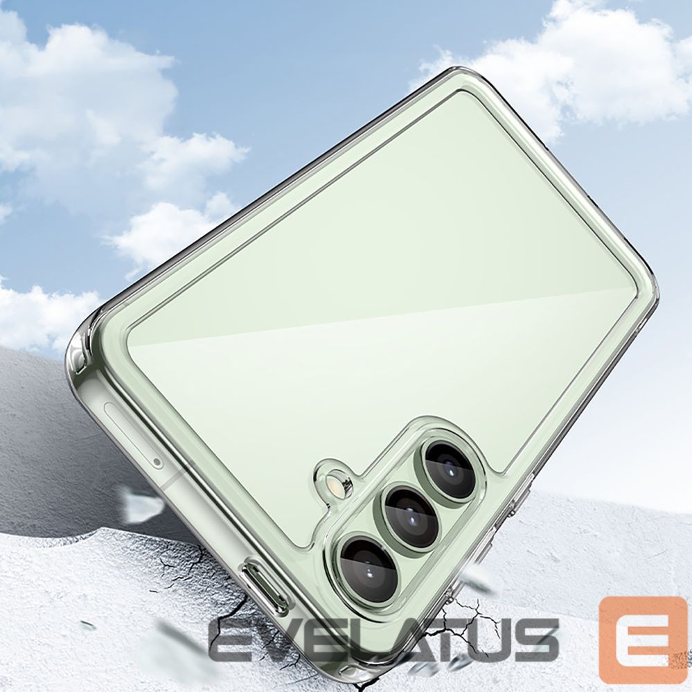 Other goods Hurtel Outer Space Case with Gel Frame for Samsung Galaxy S24 FE - Transparent