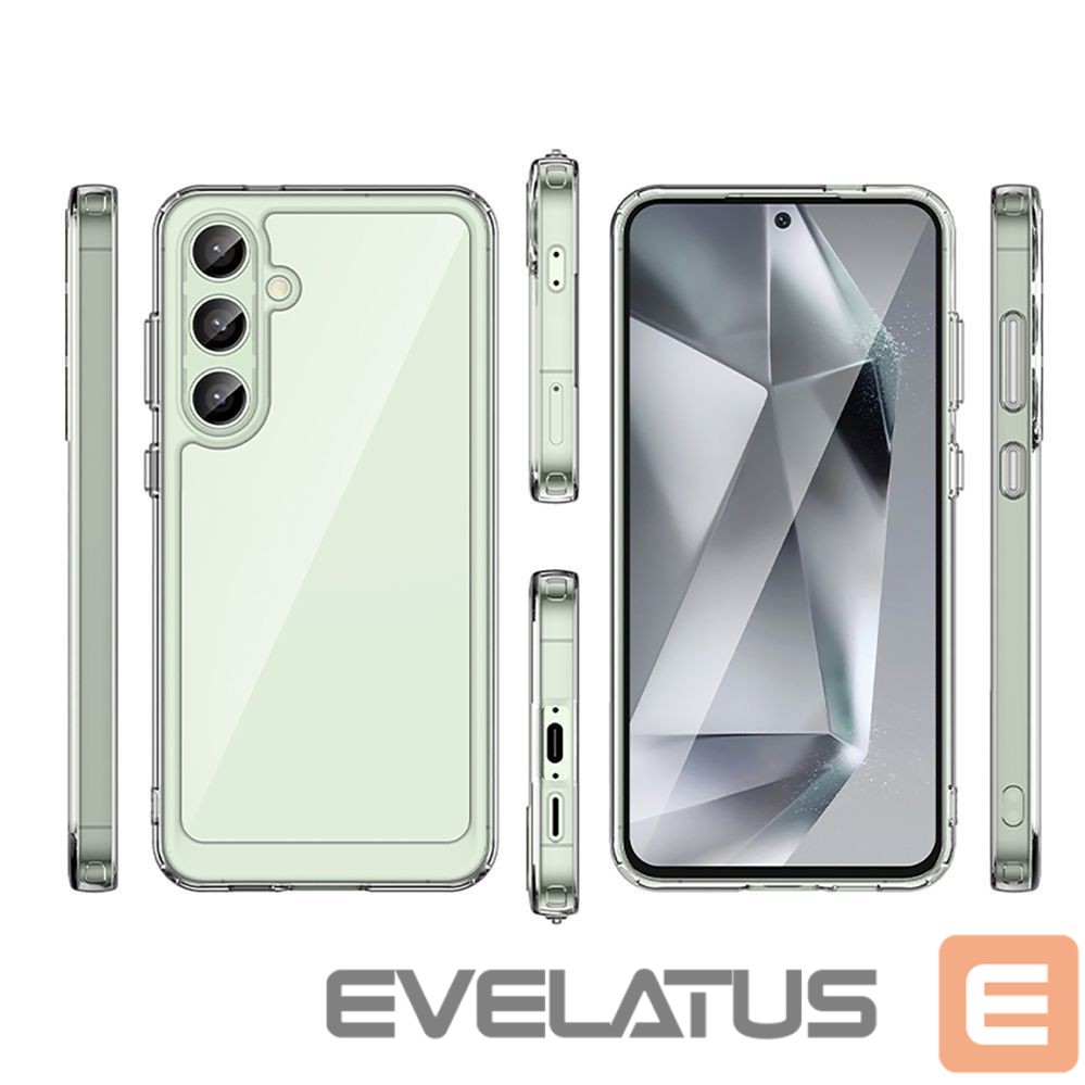 Other goods Hurtel Outer Space Case with Gel Frame for Samsung Galaxy S24 FE - Transparent