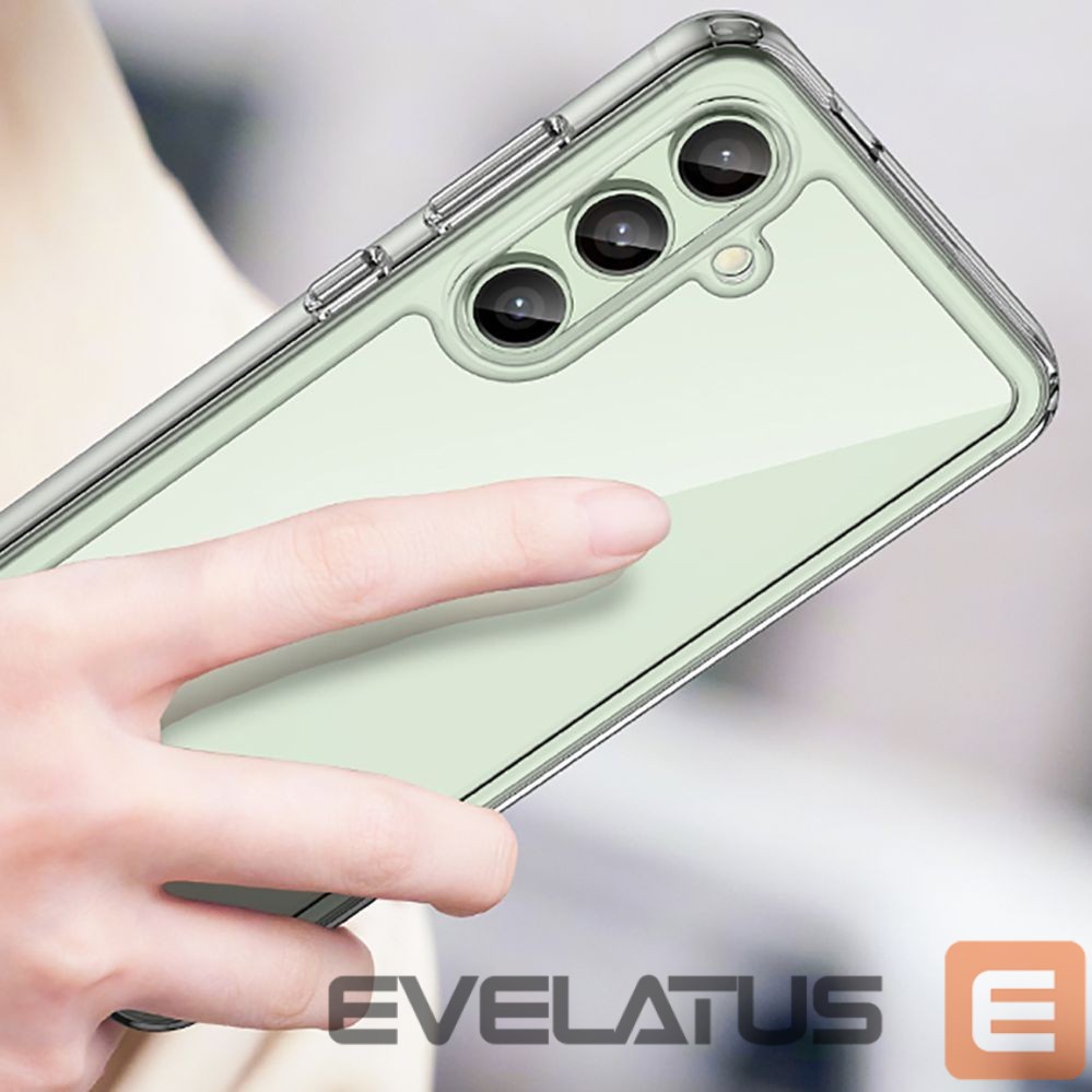 Other goods Hurtel Outer Space Case with Gel Frame for Samsung Galaxy S24 FE - Transparent