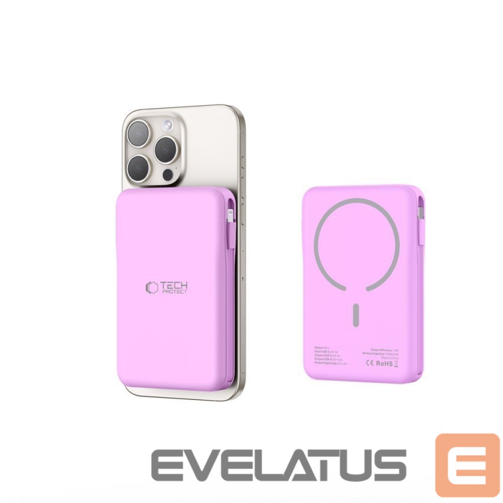 Other goods Tech-Protect Tech-Protect PB31 MagSafe 10000mAH Power Bank - Purple