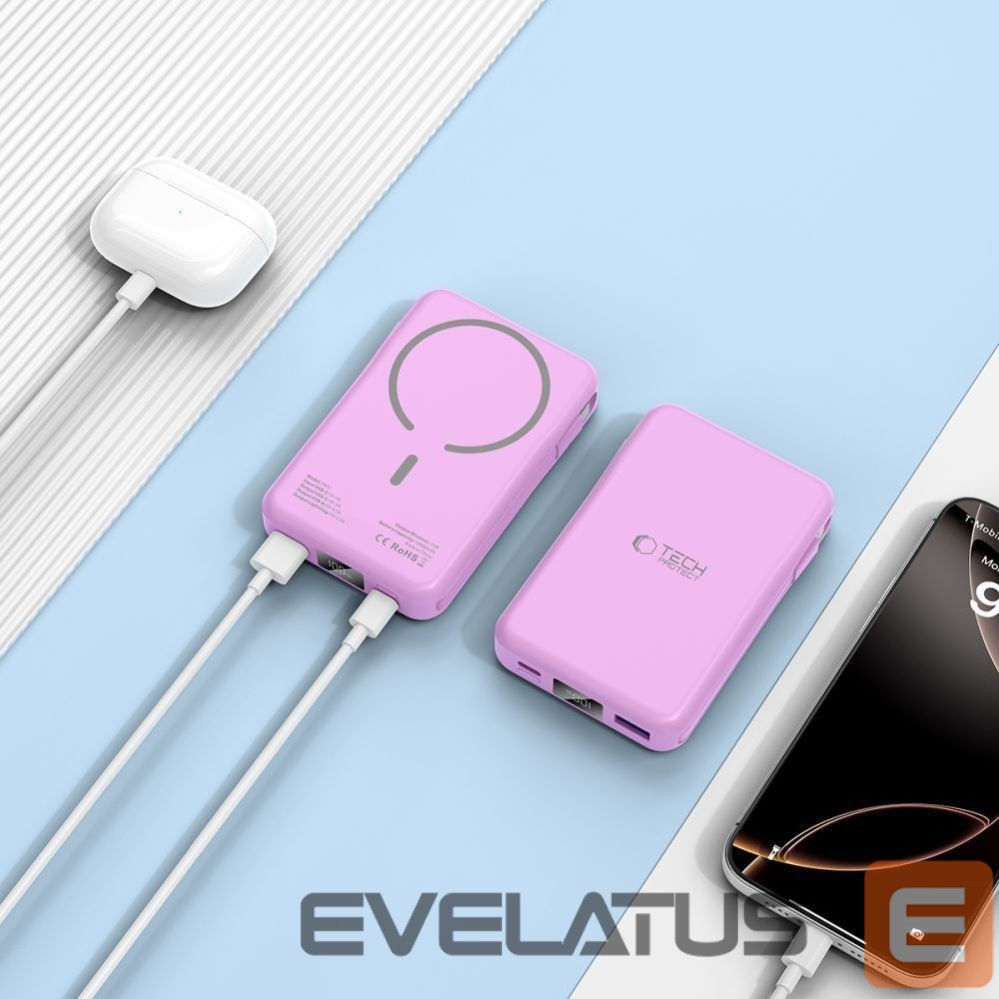 Other goods Tech-Protect Tech-Protect PB31 MagSafe 10000mAH Power Bank - Purple