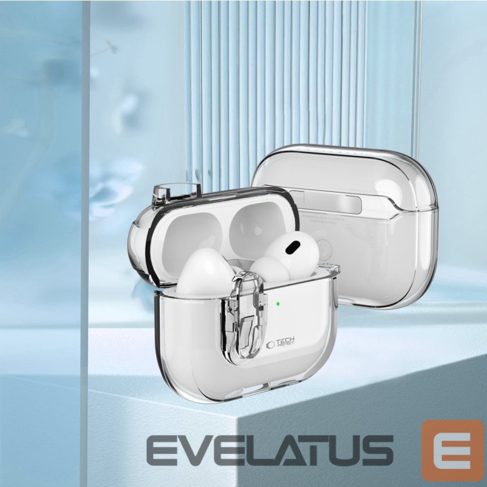 Other goods Tech-Protect Tech-Protect Slim Hook Case for AirPods 1 / 2 - Clear