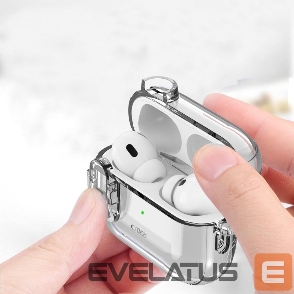 Other goods Tech-Protect Tech-Protect Slim Hook Case for AirPods 1 / 2 - Clear