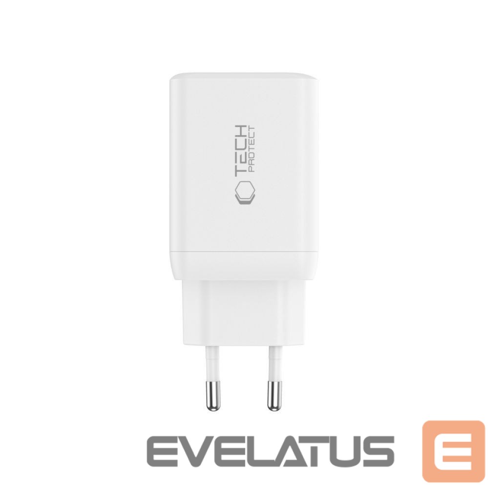 Other goods Tech-Protect Tech-Protect NC45W-GAN 2-PORT PD45W Charger + TYPE-C CABLE - white