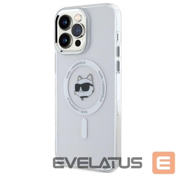 Other goods Karl Lagerfeld Karl Lagerfeld IML Metal Choupette Head MagSafe iPhone 13 Pro Case - White