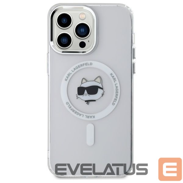 Other goods Karl Lagerfeld Karl Lagerfeld IML Metal Choupette Head MagSafe iPhone 13 Pro Case - White