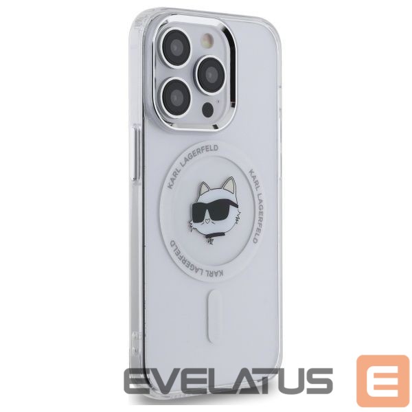 Other goods Karl Lagerfeld Karl Lagerfeld IML Metal Choupette Head MagSafe iPhone 14 Pro Case - White