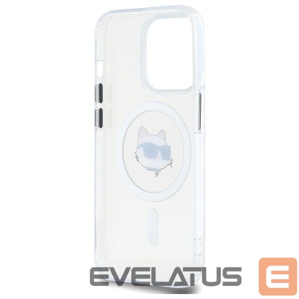 Other goods Karl Lagerfeld Karl Lagerfeld IML Metal Choupette Head MagSafe iPhone 14 Pro Case - White