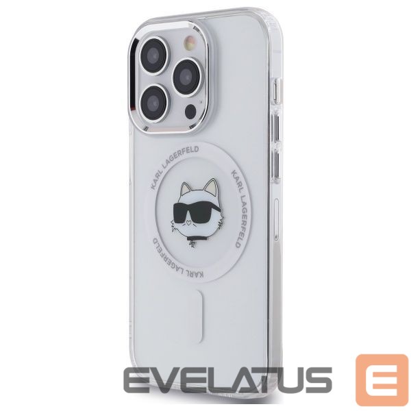 Other goods Karl Lagerfeld Karl Lagerfeld IML Metal Choupette Head MagSafe iPhone 14 Pro Case - White