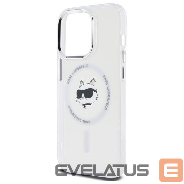 Other goods Karl Lagerfeld Karl Lagerfeld IML Metal Choupette Head MagSafe iPhone 14 Pro Case - White