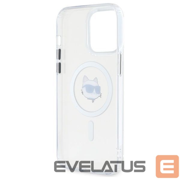 Other goods Karl Lagerfeld Karl Lagerfeld IML Metal Choupette Head MagSafe Case for iPhone 14 Pro Max - White