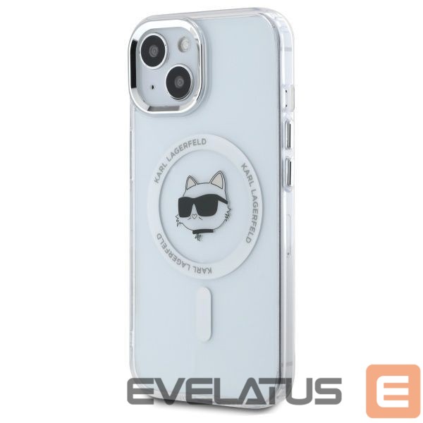 Other goods Karl Lagerfeld Karl Lagerfeld IML Metal Choupette Head MagSafe iPhone 15 Plus Case - White