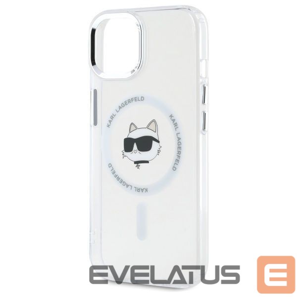 Other goods Karl Lagerfeld Karl Lagerfeld IML Metal Choupette Head MagSafe iPhone 15 Plus Case - White