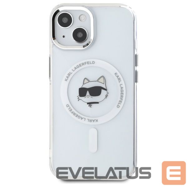 Other goods Karl Lagerfeld Karl Lagerfeld IML Metal Choupette Head MagSafe iPhone 15 Plus Case - White
