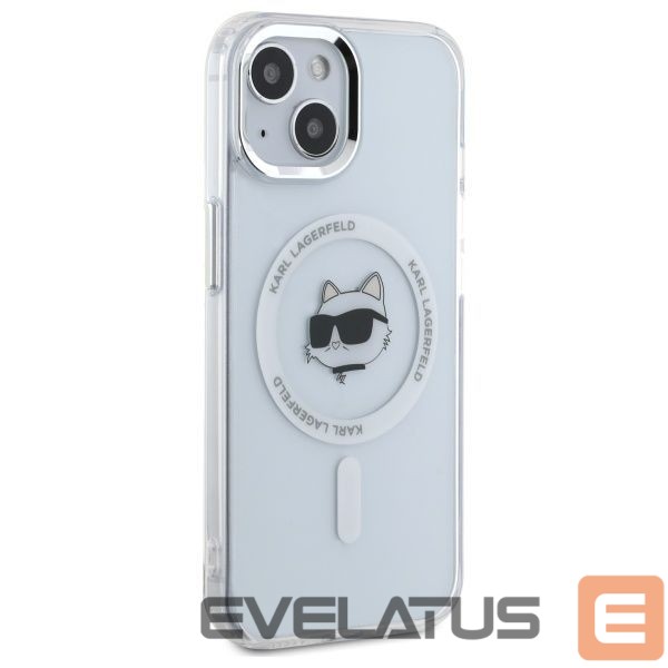 Other goods Karl Lagerfeld Karl Lagerfeld IML Metal Choupette Head MagSafe iPhone 15 Plus Case - White