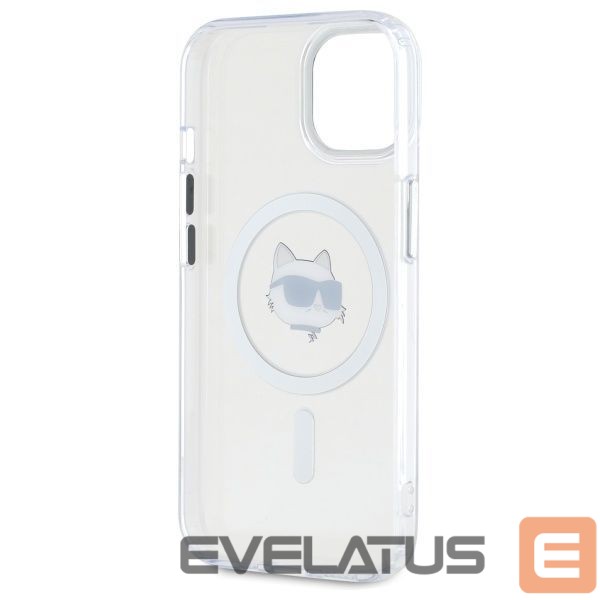 Other goods Karl Lagerfeld Karl Lagerfeld IML Metal Choupette Head MagSafe iPhone 15 Plus Case - White