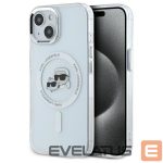 Other goods Karl Lagerfeld  Karl Lagerfeld IML Metal Karl&Choupette Head MagSafe iPhone 15 Case - White 